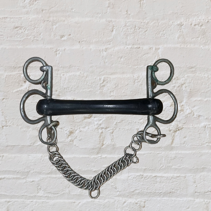 Straight Bar Rubber Pelham Bit