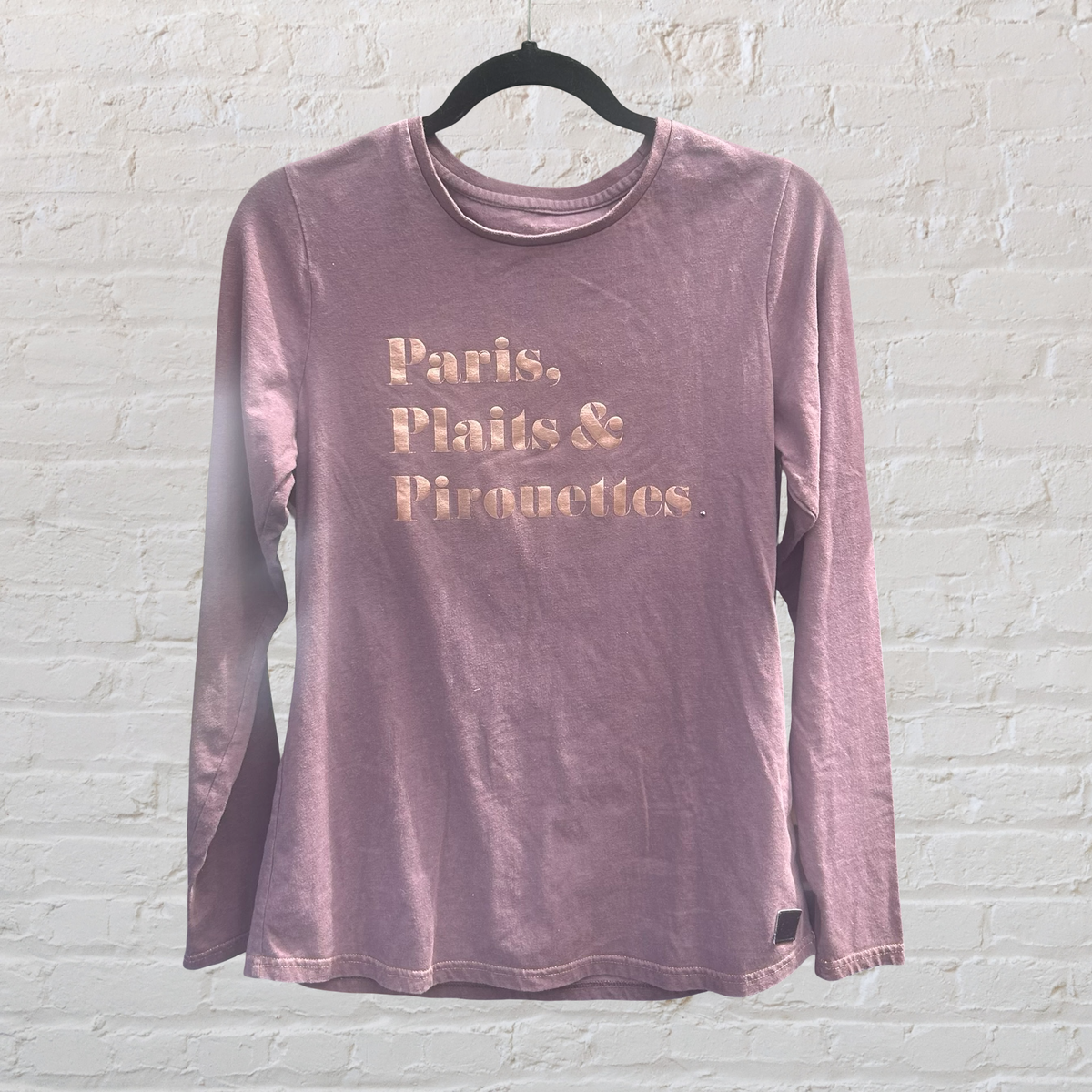 Paris Plaits and Pirouettes Long Sleeve Shirt - Large