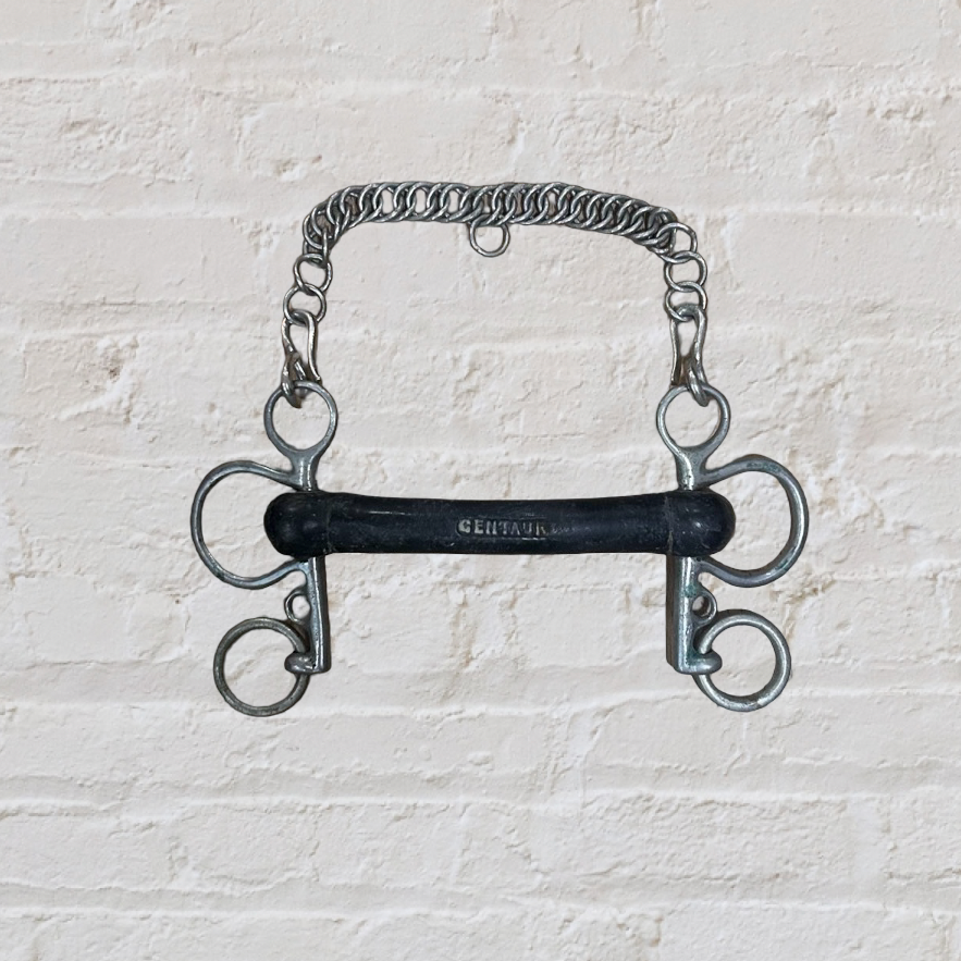 Straight Bar Rubber Pelham Bit