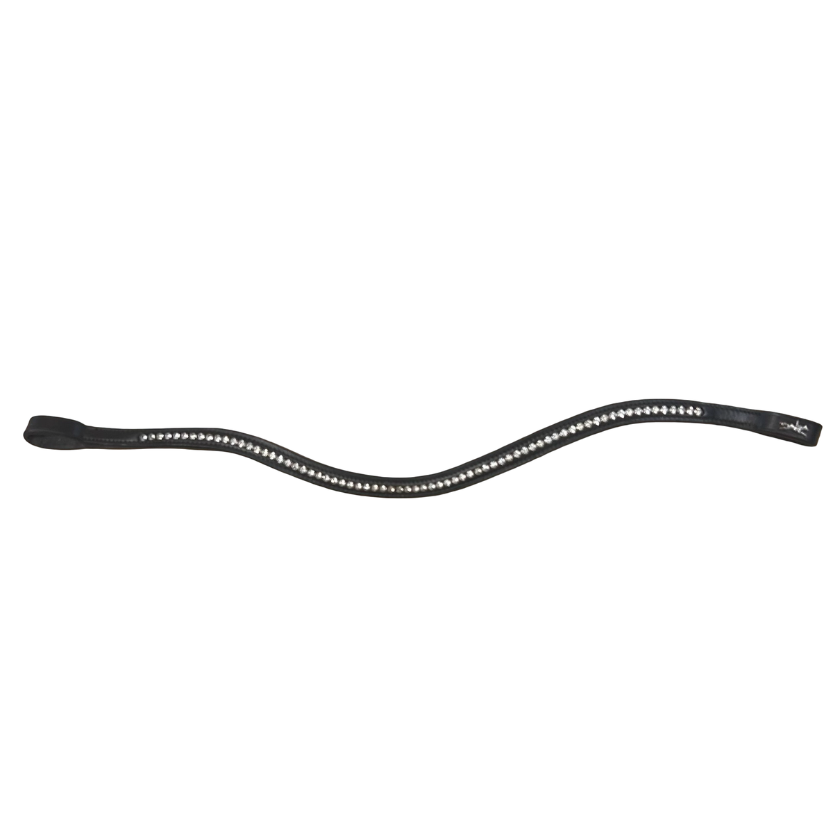 Black Leather Schockemohle Crystal Select Browband