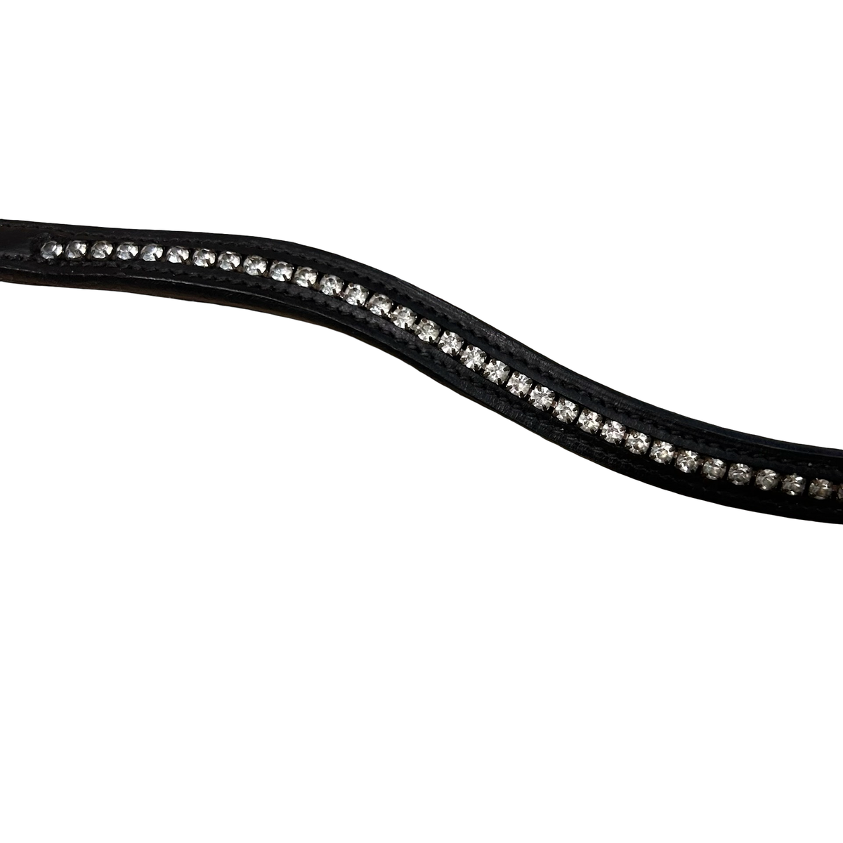 Black Leather Schockemohle Crystal Select Browband