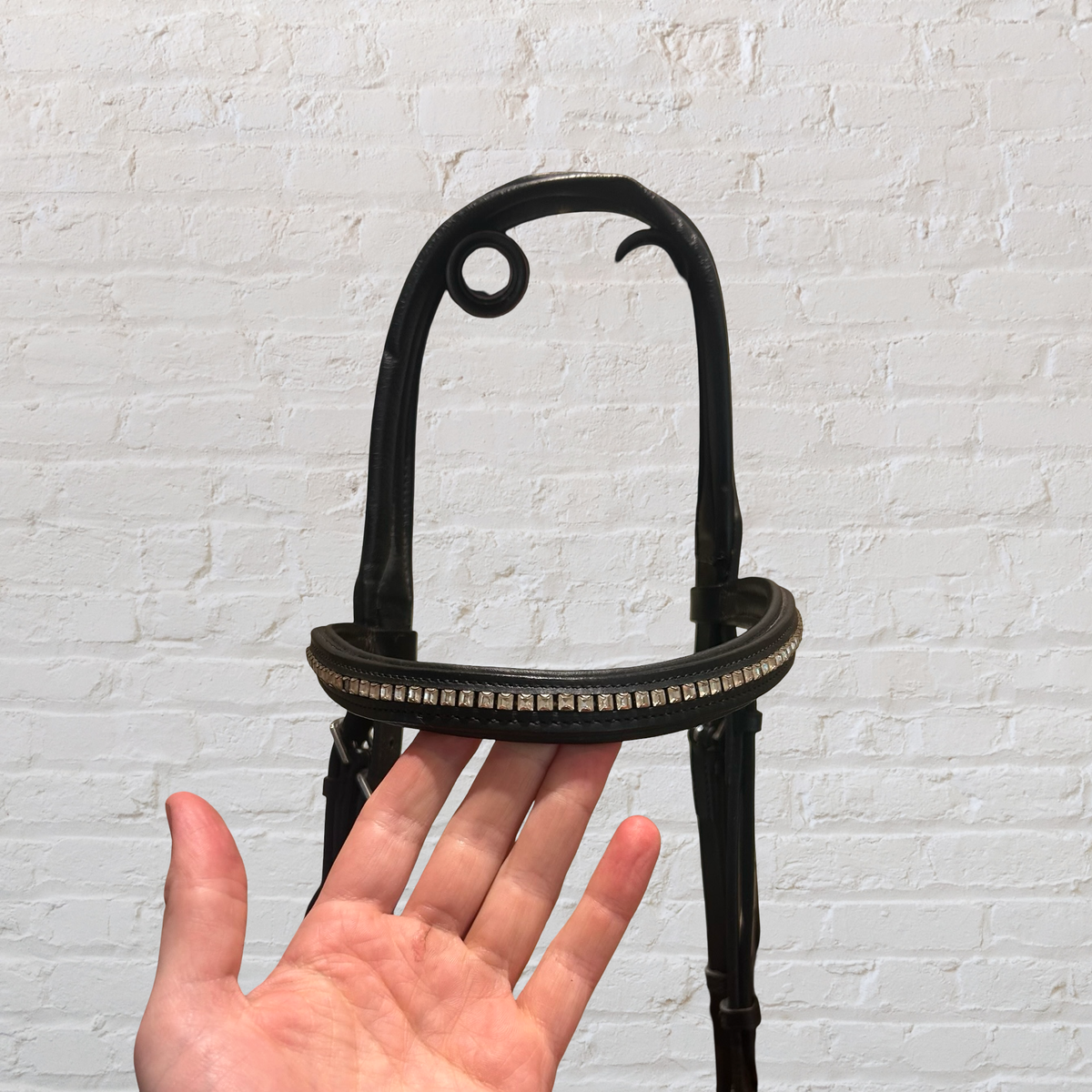 Black FFE Split Wave Dressage Snaffle Bridle