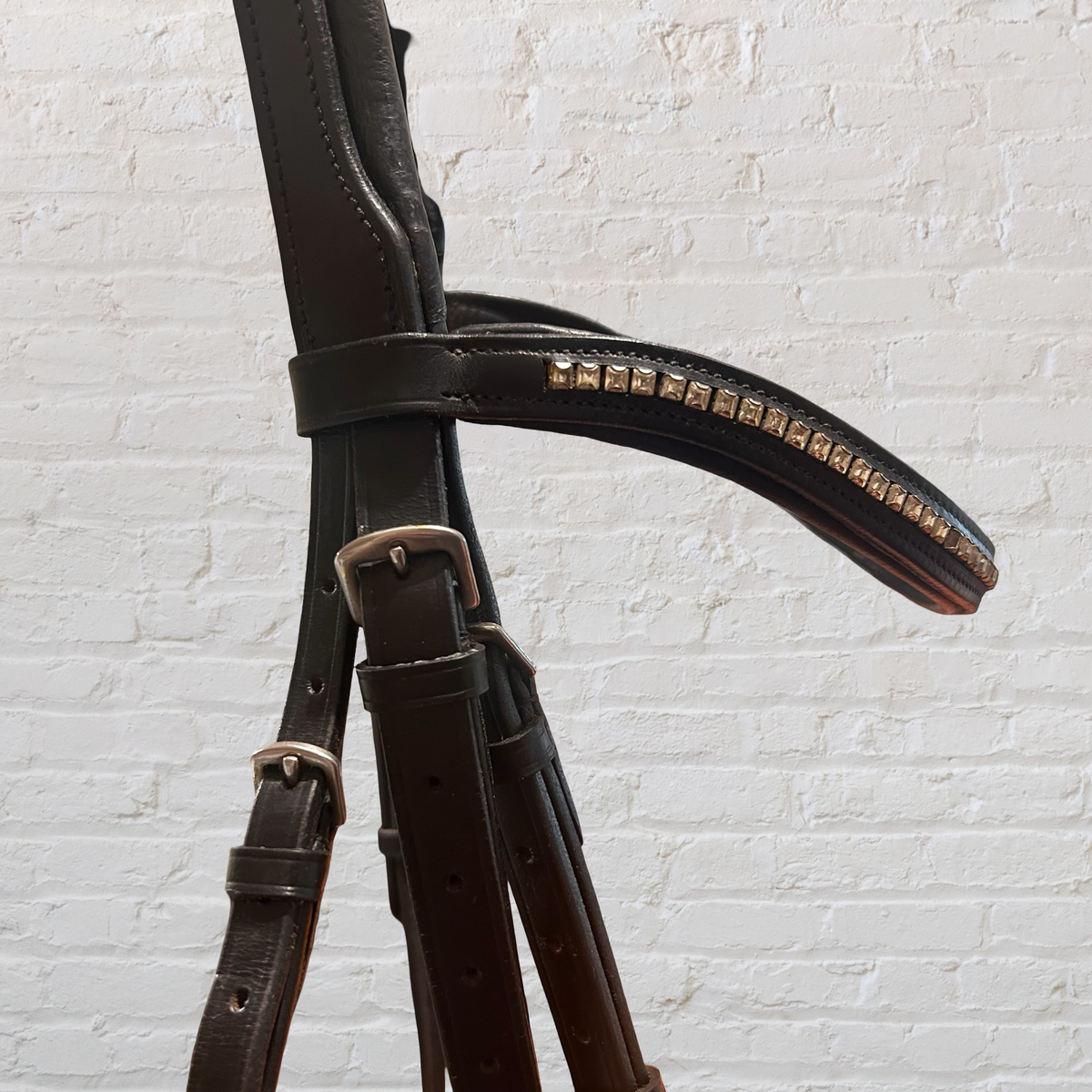 Black FFE Split Wave Dressage Snaffle Bridle