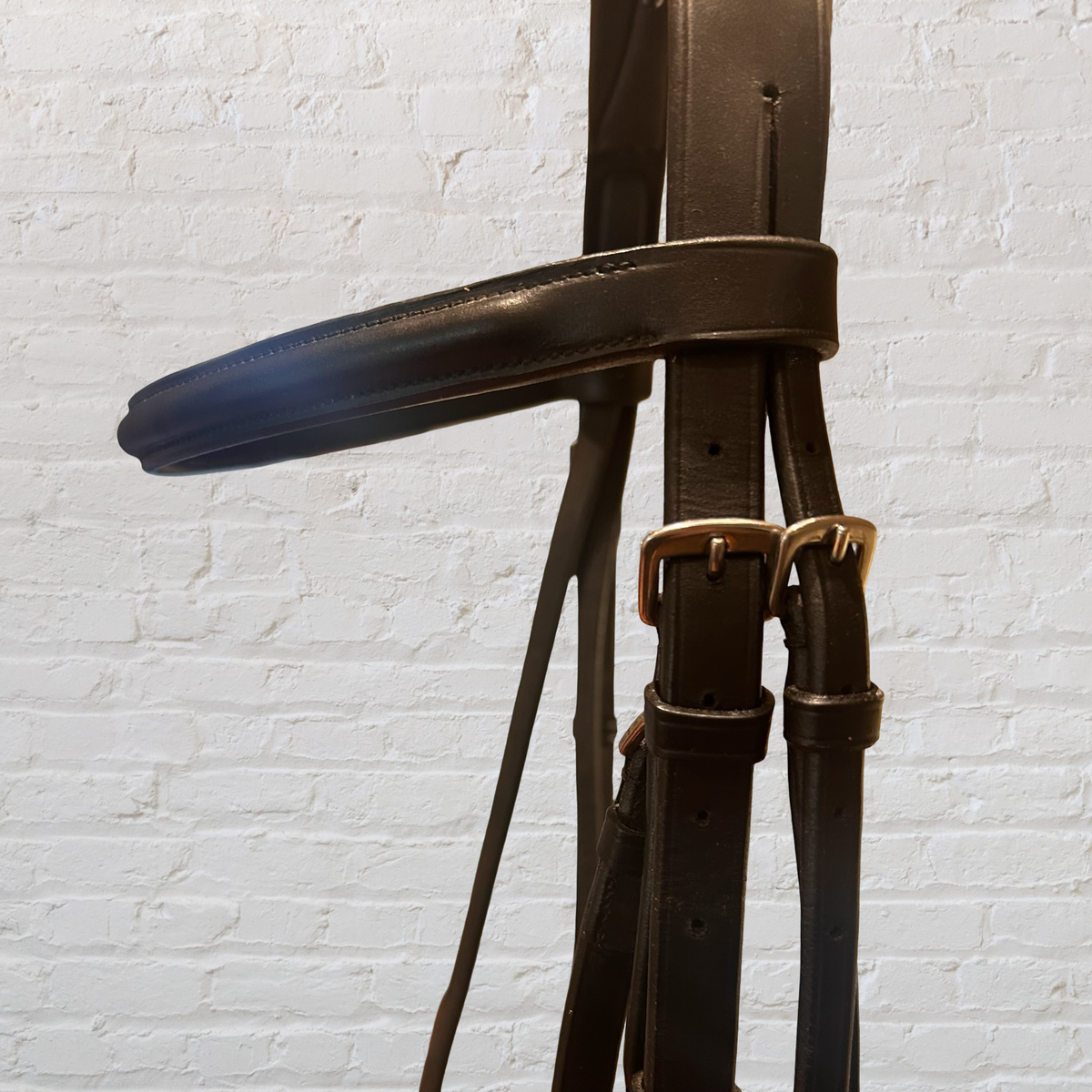 Full Black Padded ThinLine Dressage Bridle