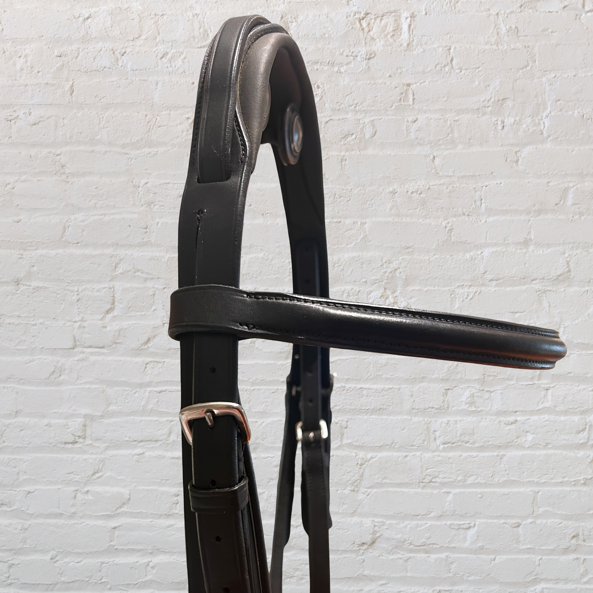 Full Black Padded ThinLine Dressage Bridle