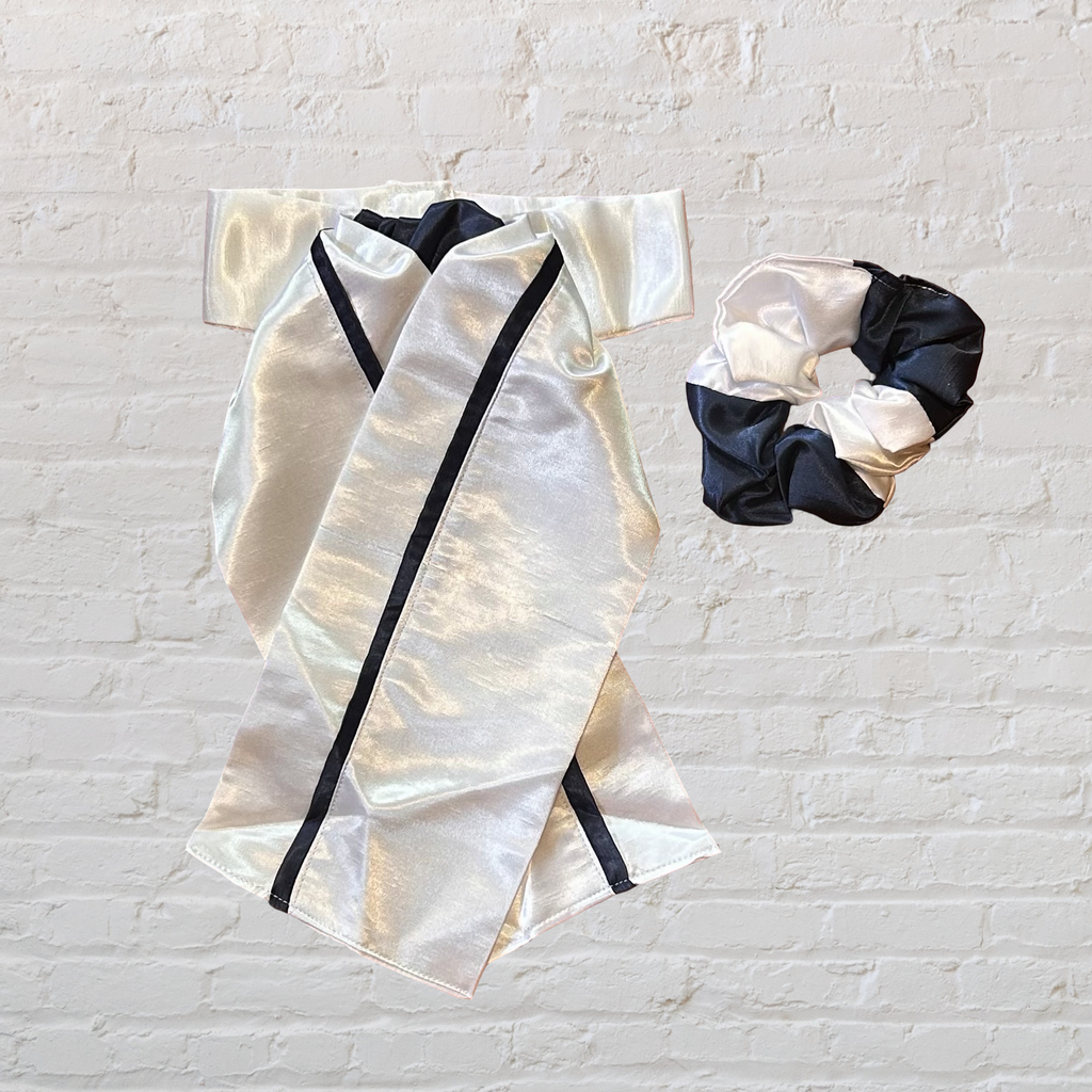 The Riding Stock Market Navy and White Stock Tie