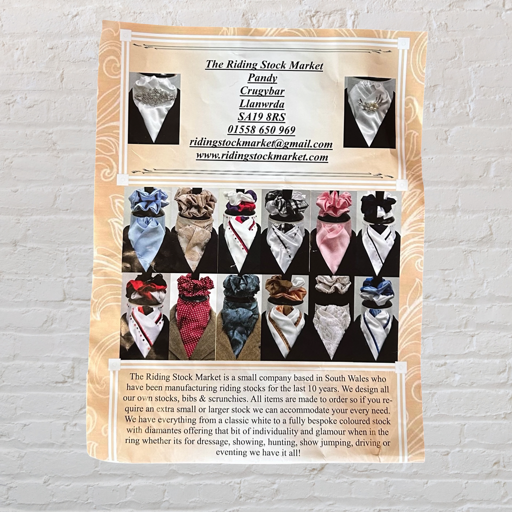 The Riding Stock Market Navy and White Stock Tie
