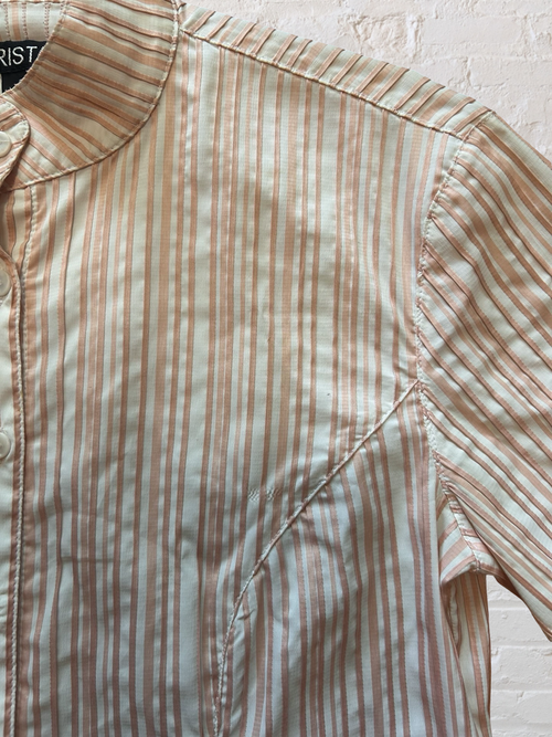 Arista Ribbed Short-Sleeve Show Shirt