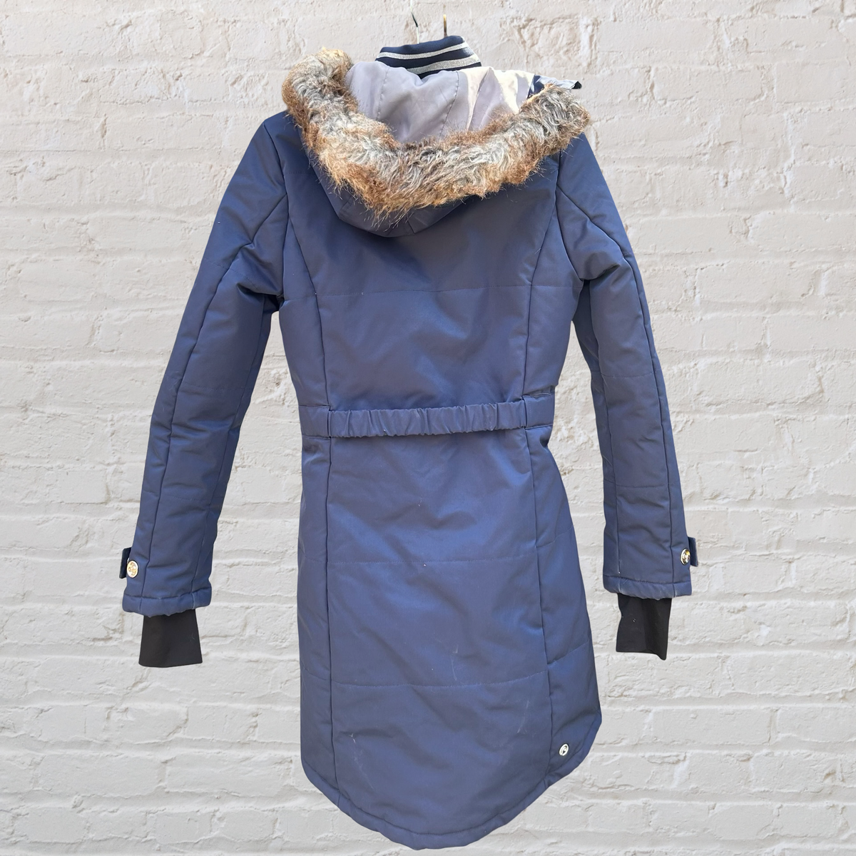 Anky Winter Coat with Faux Fur Hood - Size 6