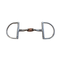 Dee Ring Snaffle Bit with Copper Link - 5"