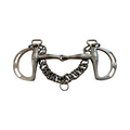 Korsteel Stainless Steel Jointed Slotted Kimblewick Bit - 5"