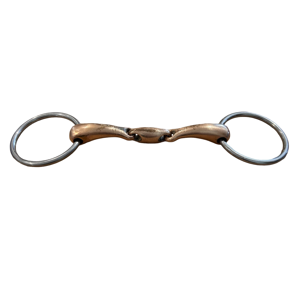 Loose Ring Oval Copper Mouth Bit - 5.5"