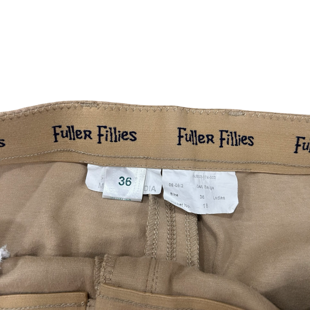 Fuller Fillies Tan Breeches w/ Knee Patches - Size 36