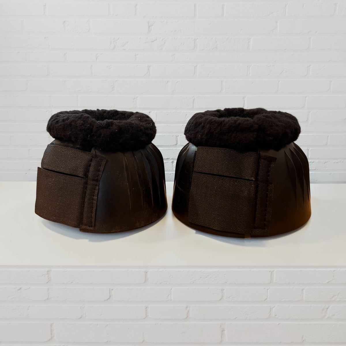 Fur Topped Bell Boot Pair
